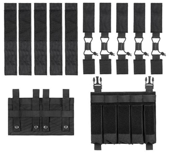 SMG Hybrid Mag Pouch 5 Mags Black passend fur MP5 Modelle